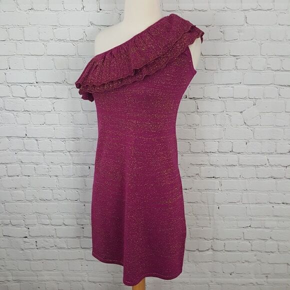 Trina Turk One Shoulder Ruffle Mayreau Dress S NEW - Picture 3 of 6